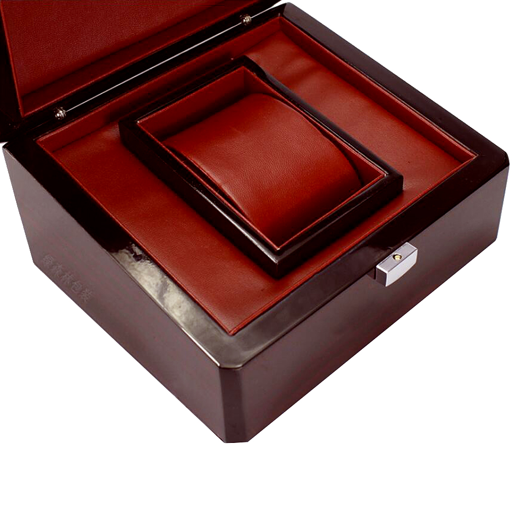 Jewelry Or Watches - Kırmızı İç Düzenleyiciye Sahip Masif Ahşap