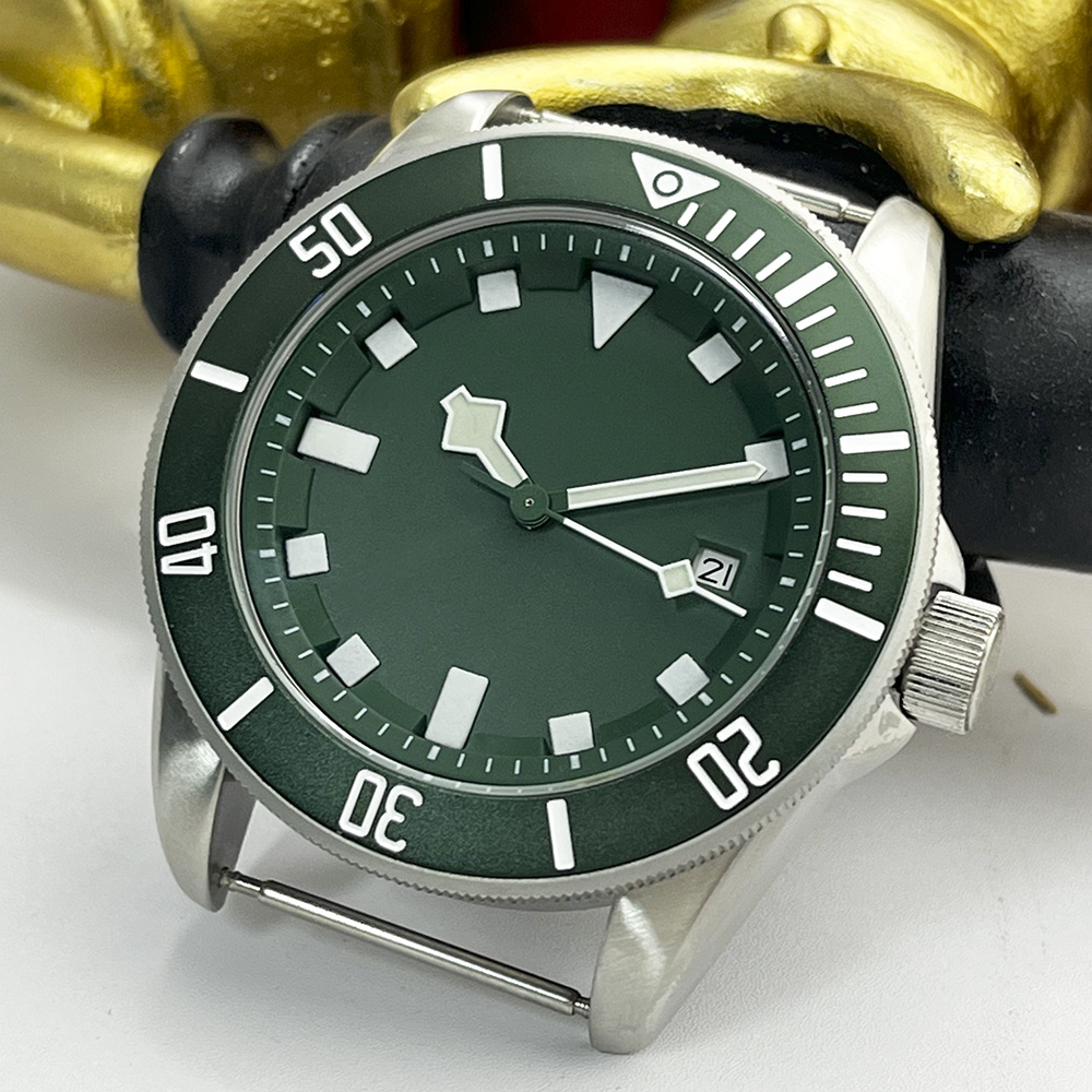 A1 Watches & Jewelry New York Photos - Askeri yeşil erkek otomatik mekanik saat