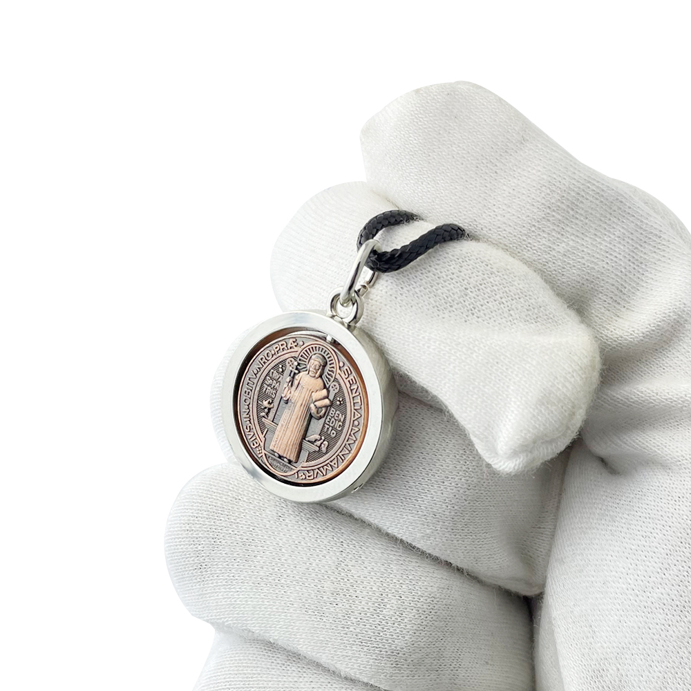 Jewelry & Watches Vitopoulos - Yeni Aziz Benedict Madalyon Kolye Katolik