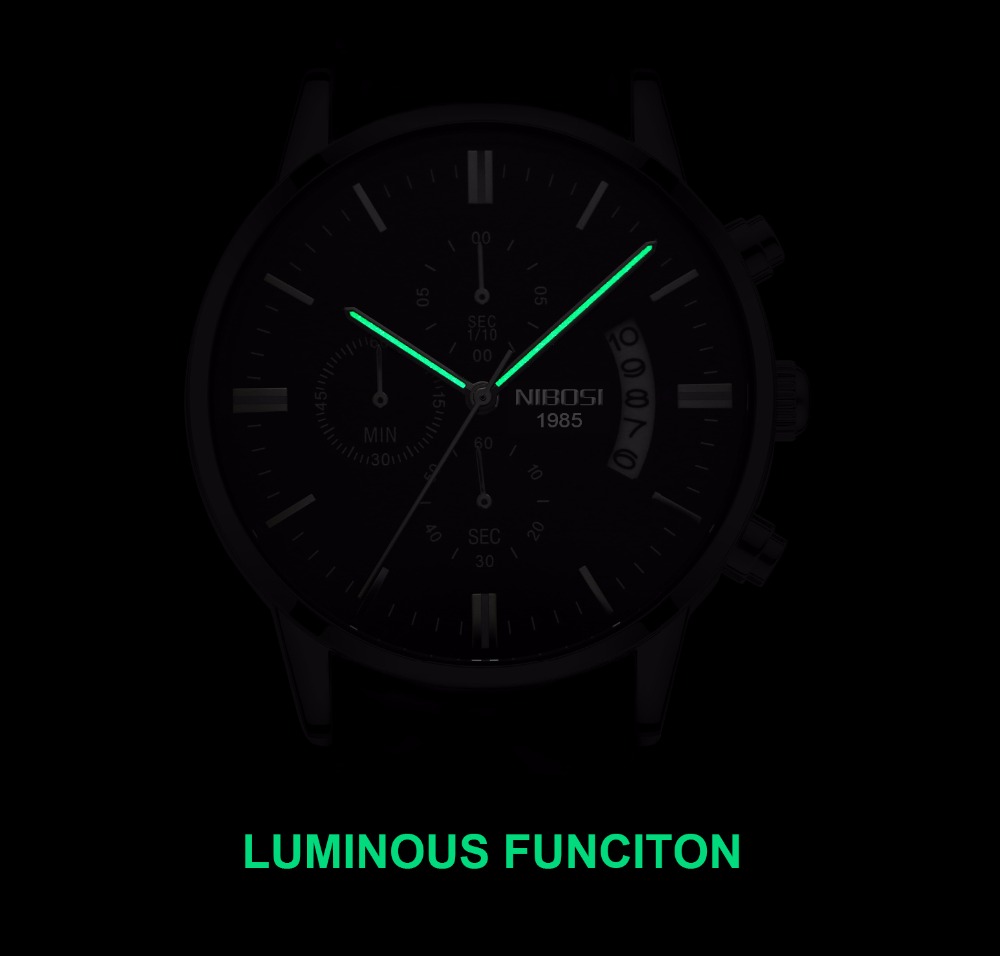 NIBOSI paslanmaz çelik siyah Q - Jewelry Inspired Watches incelemesi ve fiyatı