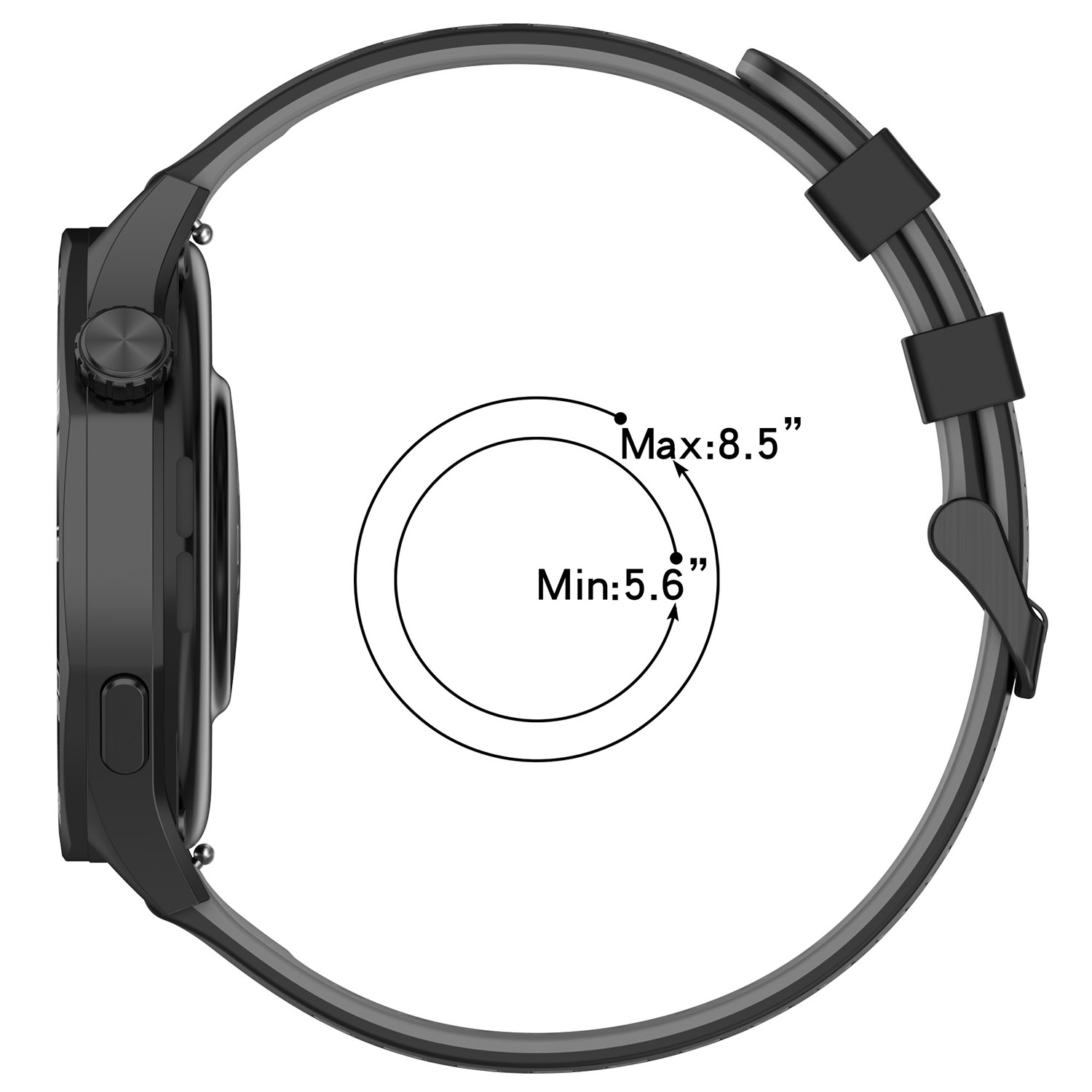 22mm Spor Silikon Kayış Mi bro - A1 Watches & Jewelry New York Photos incelemesi ve fiyatı