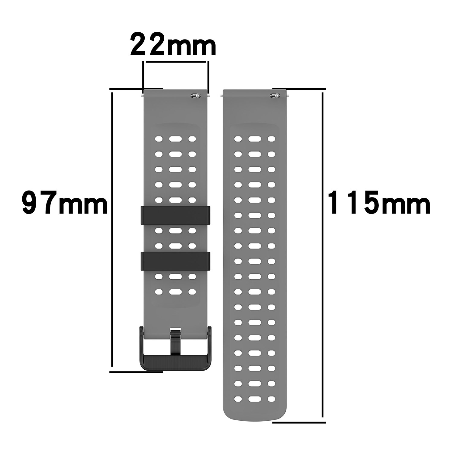 22mm Spor Silikon Kayış Mi bro - A1 Watches & Jewelry New York Photos incelemesi ve fiyatı