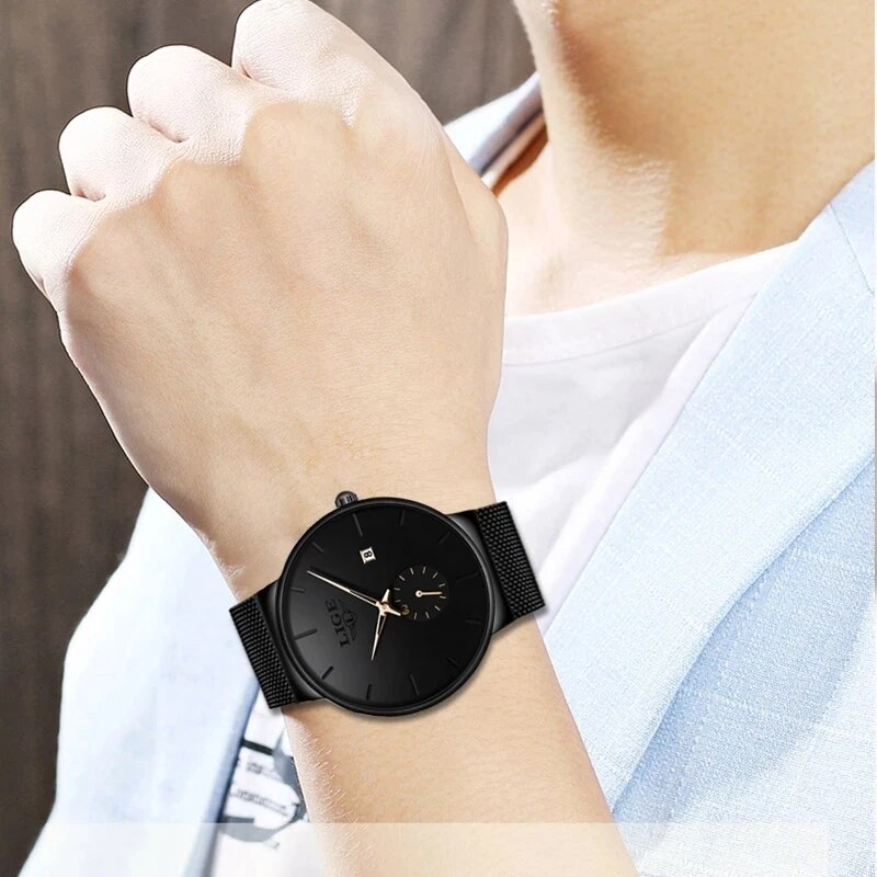 LIGE moda Mens saatler üst mar - Jewelry Inspired Watches incelemesi ve fiyatı