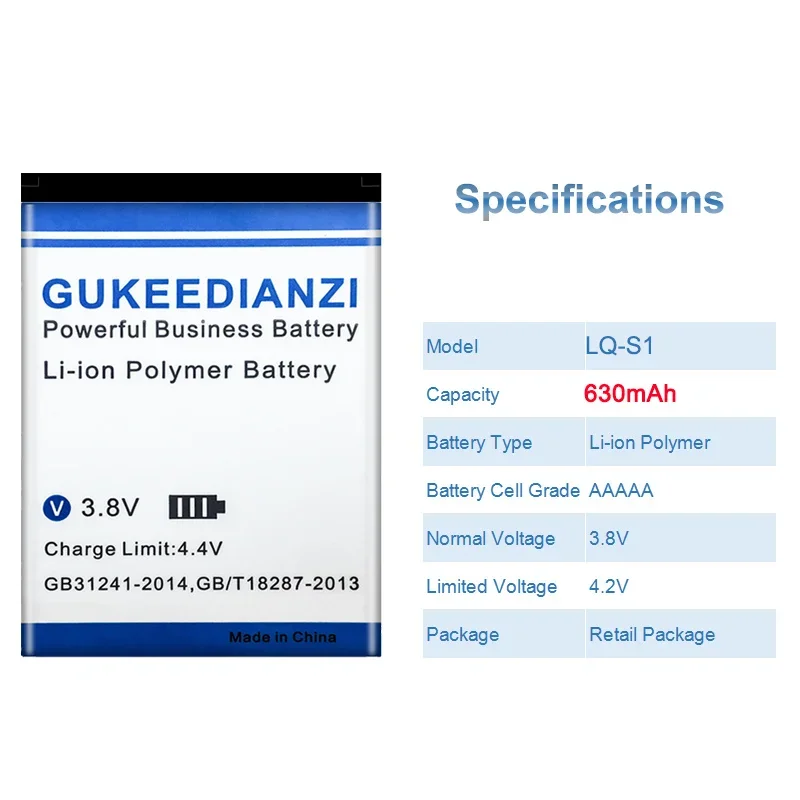 630mAh LQ-S1 Akıllı Saat Pil,  - A1 Watches & Jewelry New York Photos incelemesi ve fiyatı