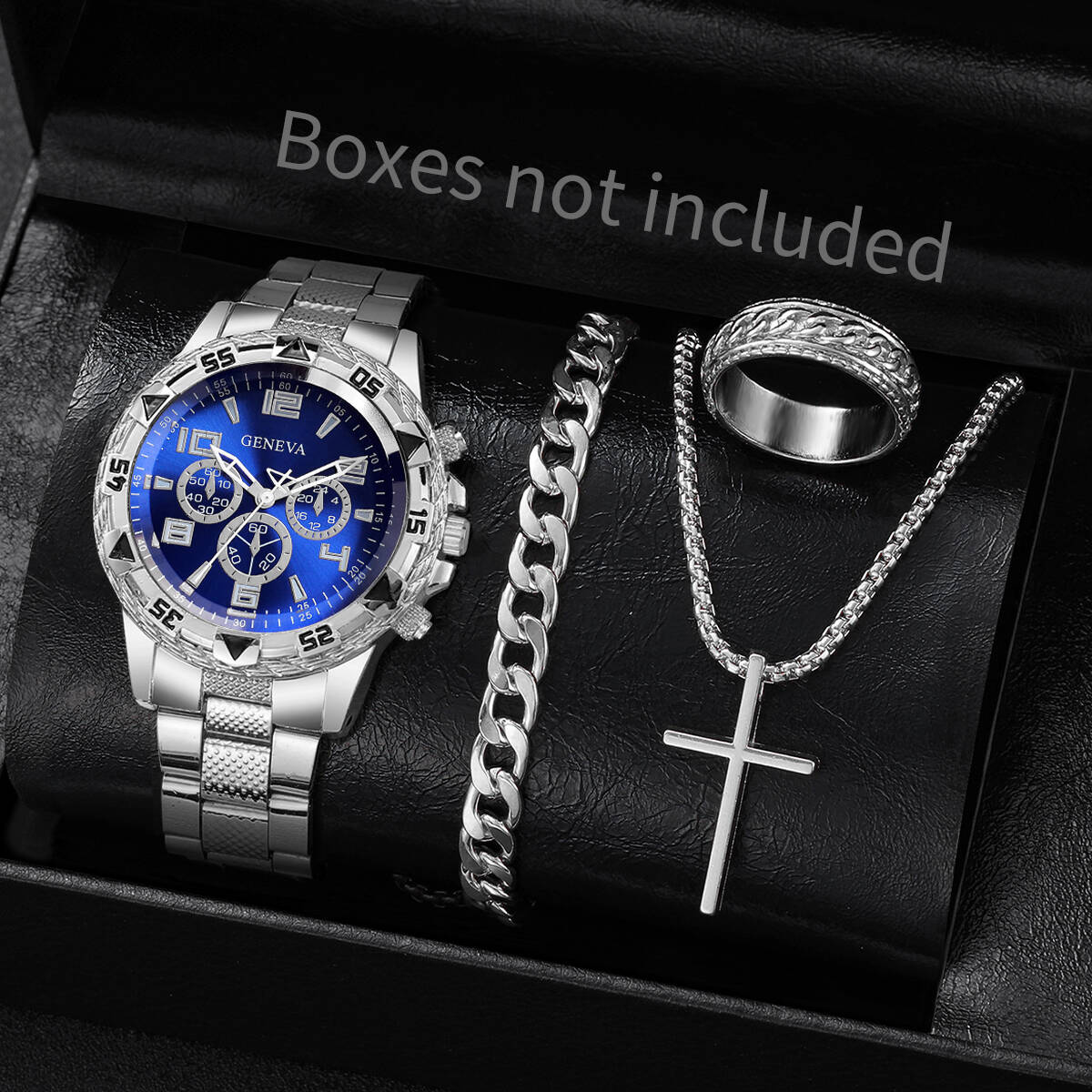4 adet/takım moda erkek iş saa - Jewelry Watches For Men incelemesi ve fiyatı