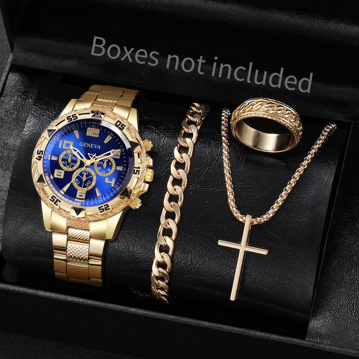 4 adet/takım moda erkek iş saa - Jewelry Watches For Men incelemesi ve fiyatı