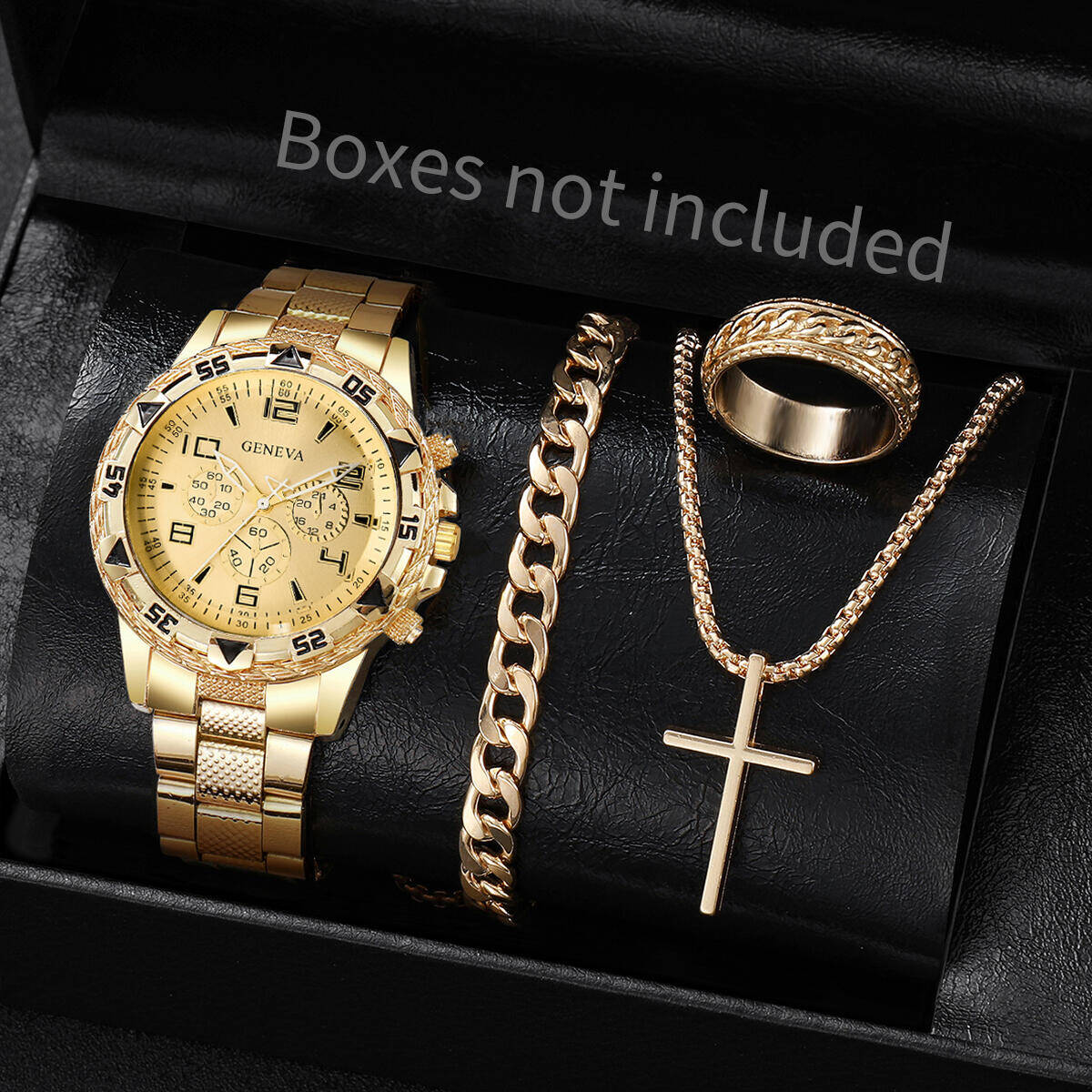 4 adet/takım moda erkek iş saa - Jewelry Watches For Men incelemesi ve fiyatı