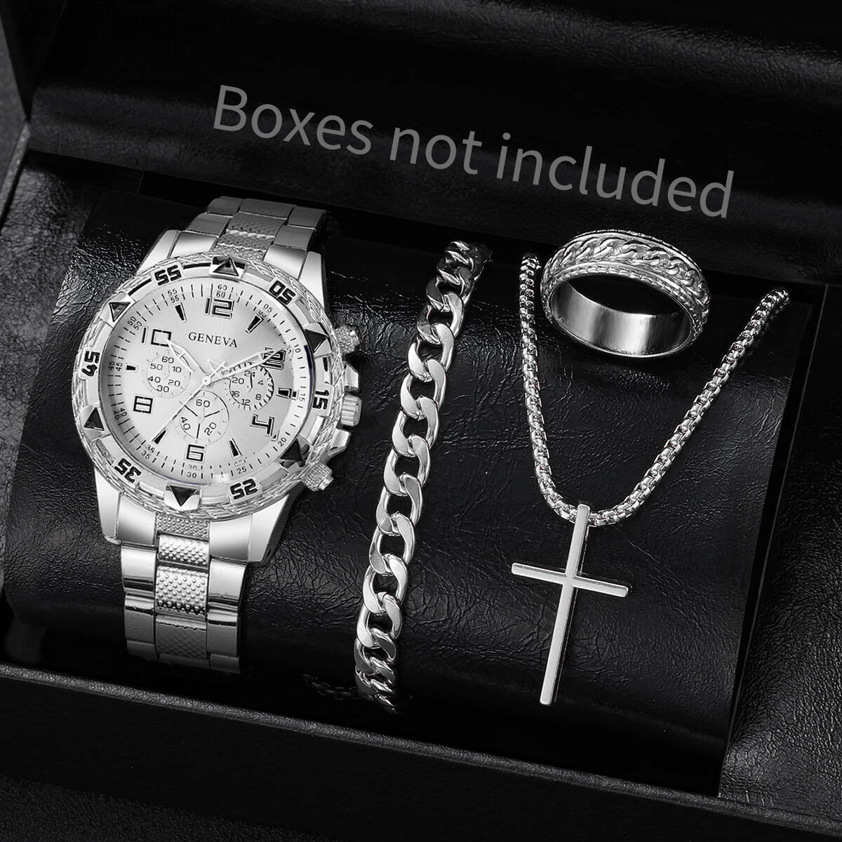 4 adet/takım moda erkek iş saa - Jewelry Watches For Men incelemesi ve fiyatı